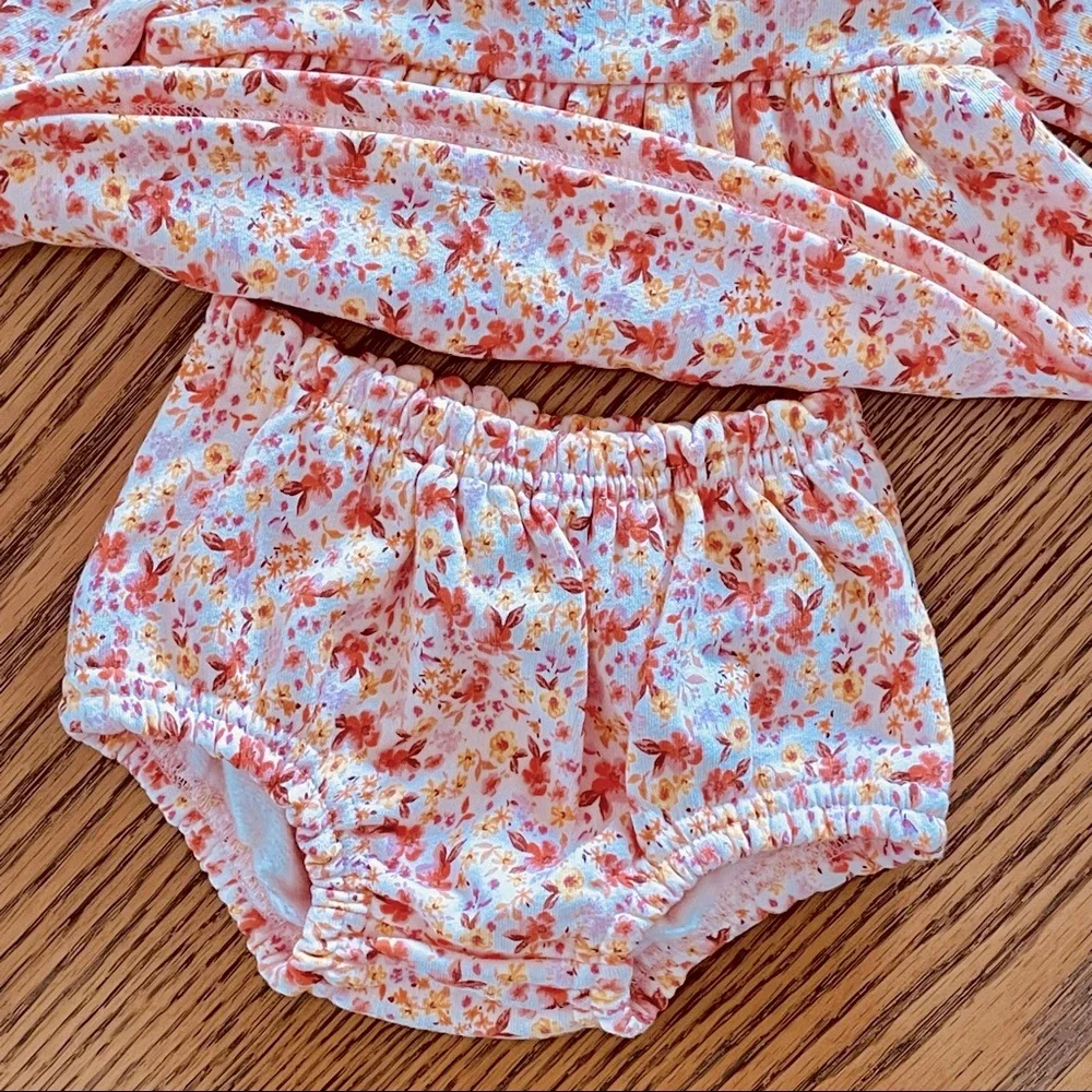 Old Navy Baby Girls 2-Piece Pink Floral Set